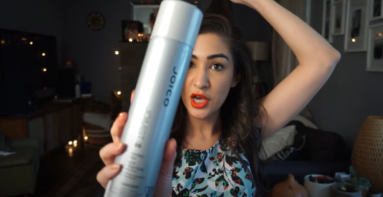 Use the hair spray
