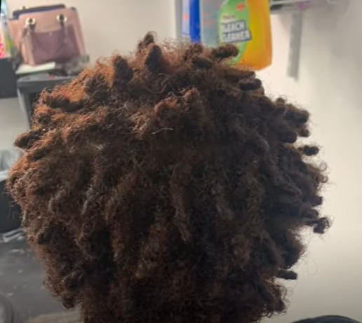 Teenage stage of the dreadlocks