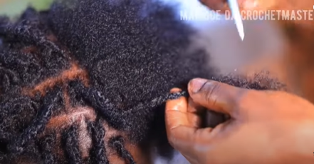Start with one dreadlock at a time